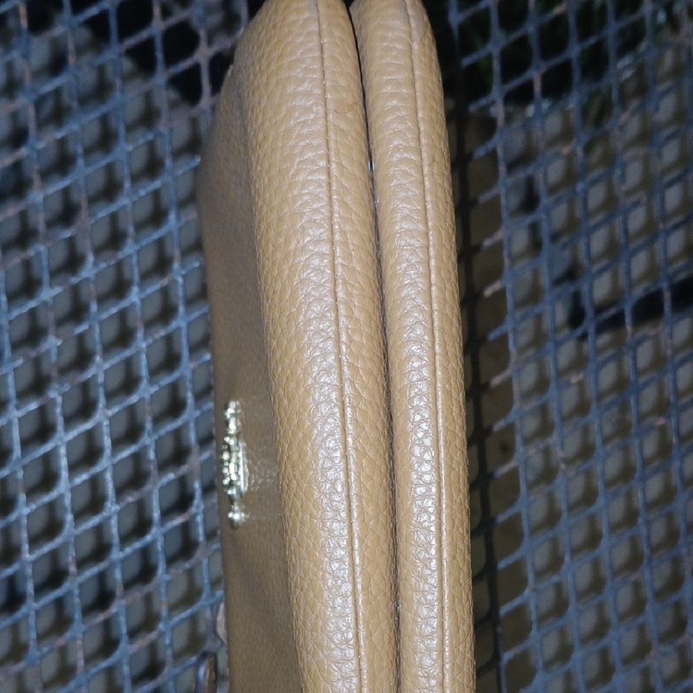 Coach Camel Leather Wristlet - Picture 4 of 5